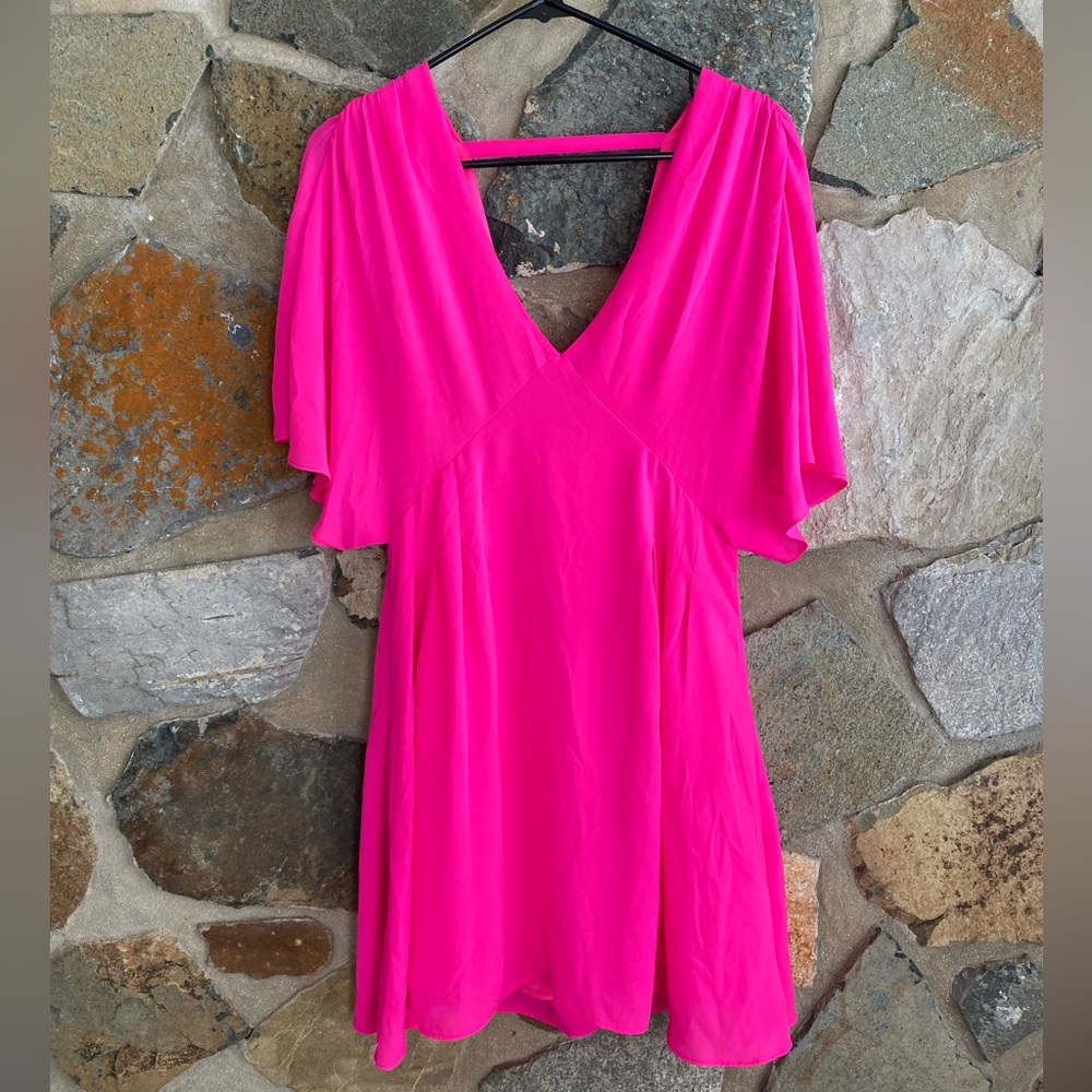 Hot pink cocktail dress